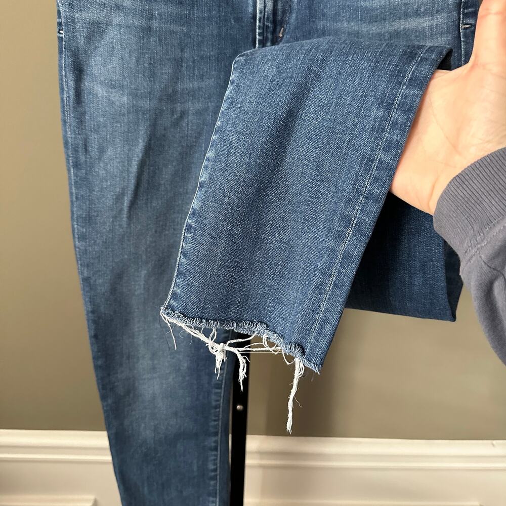 Agolde Sophie Medium Wash Raw Hem Skinny Jeans - 27 - Picture 3 of 6